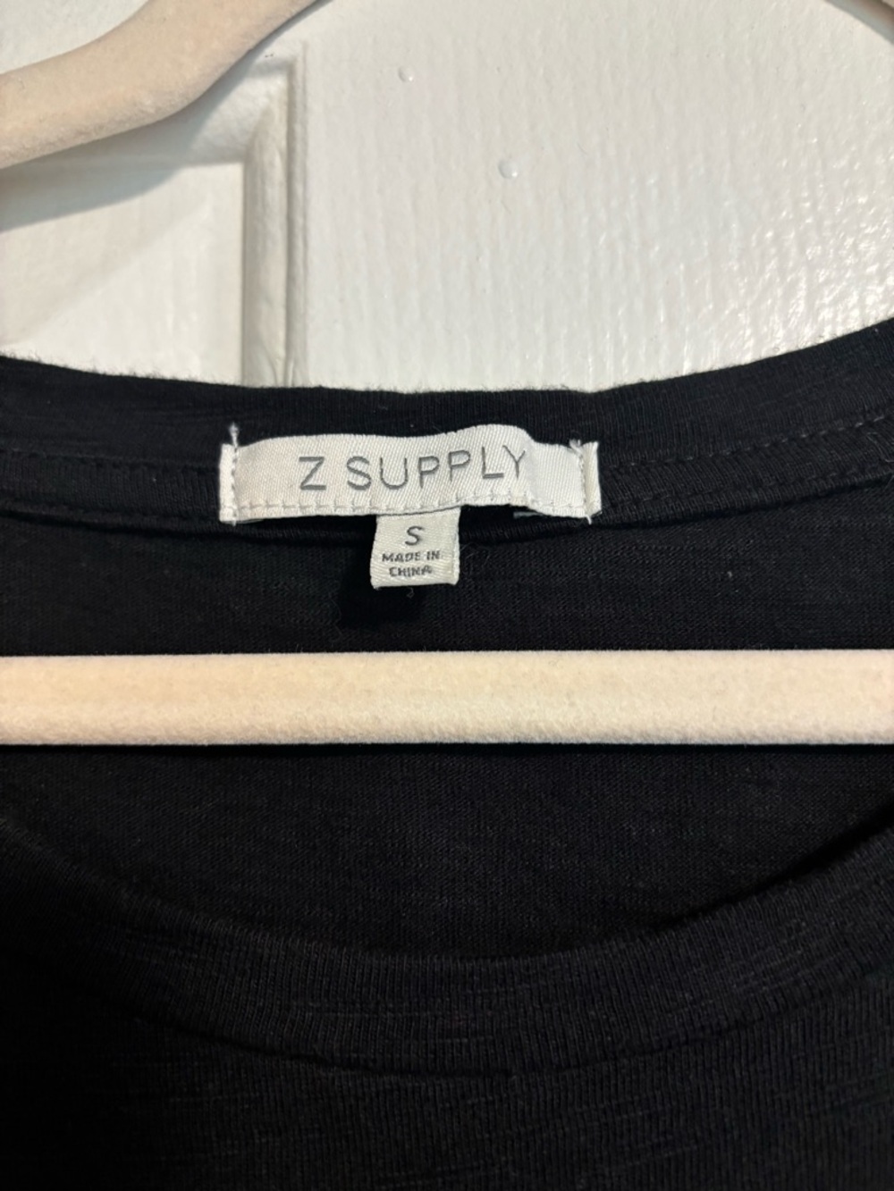 Z Supply Black Ruffle-Shoulder Maxi Dress - Picture 3 of 5